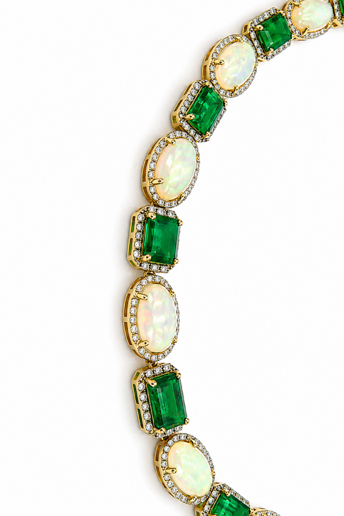 Émeraude Opal-925 Sterling Silver