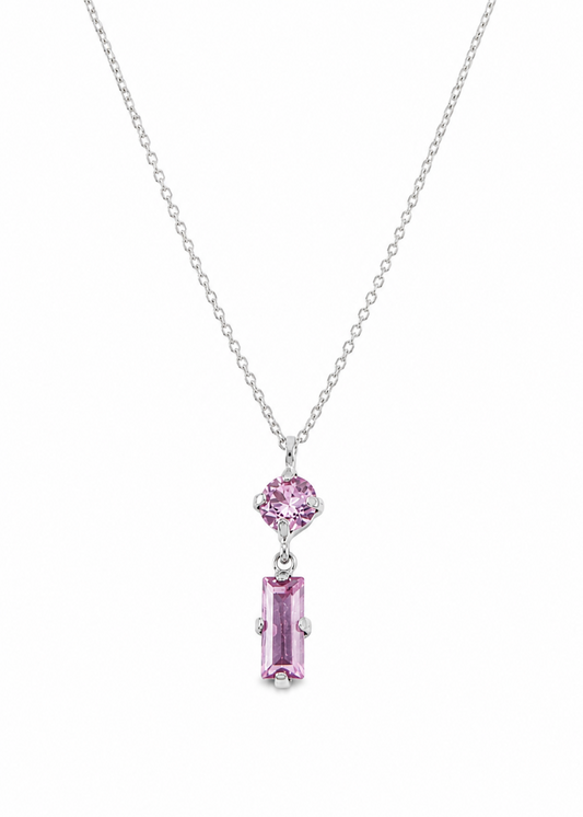 Pink Swarovski-925 Sterling Silver