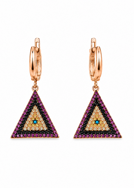 Blush Triangle-925 Sterling Silver