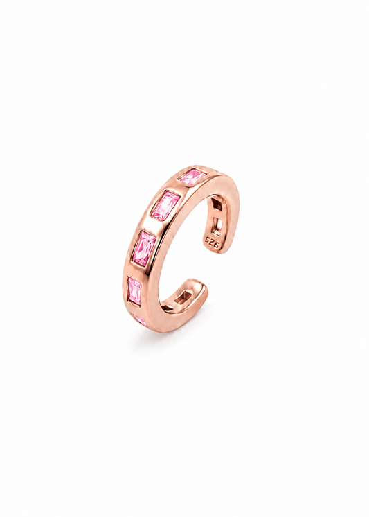Pink Baguette -925 Sterling Silver