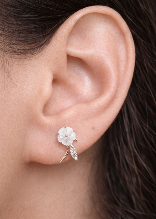 Ivory Petal-925 Sterling Silver