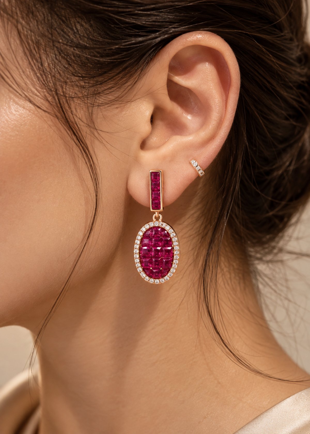 Ruby Mosaic-18K Gold Plated
