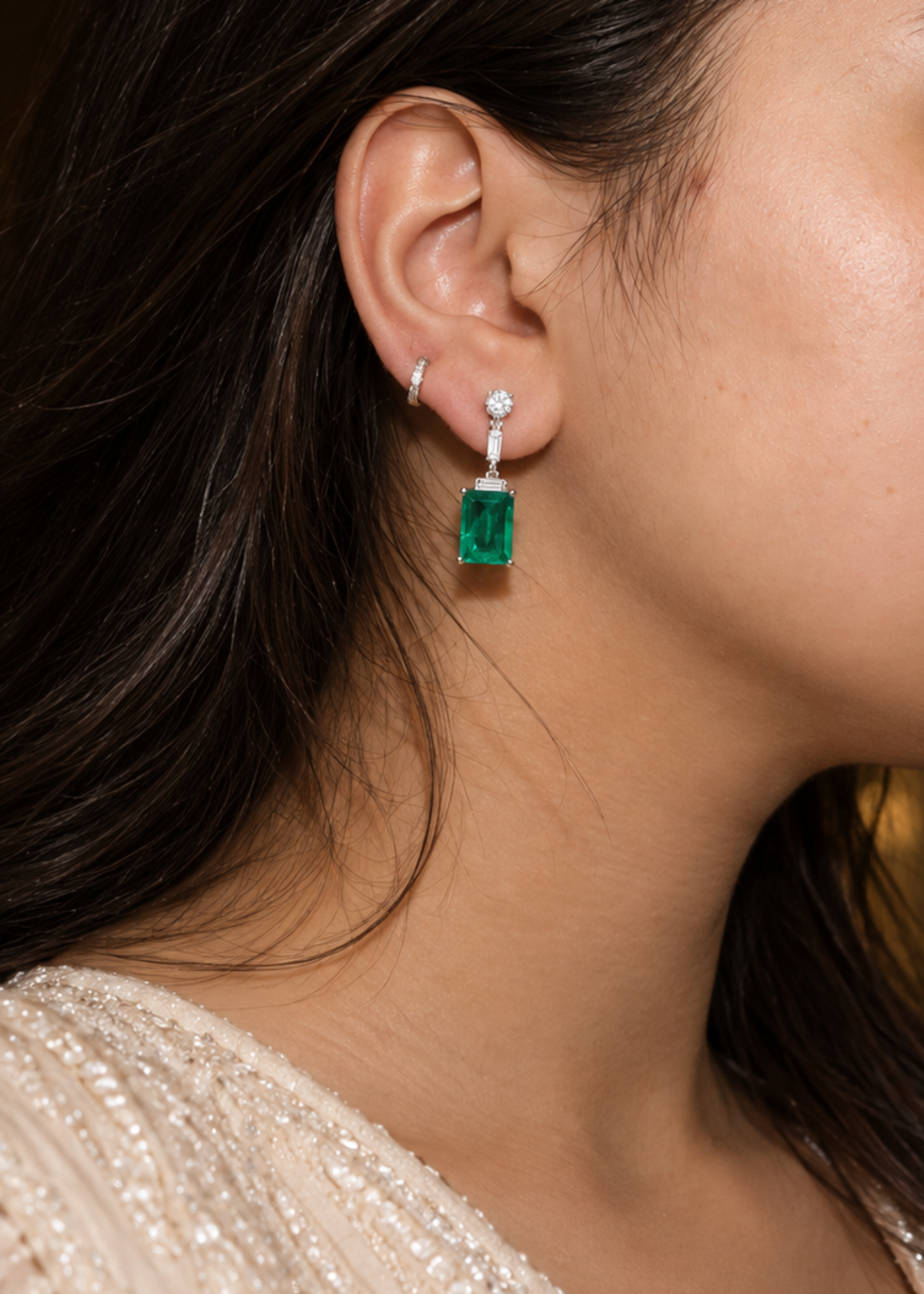 Émeraude -925 Sterling Silver