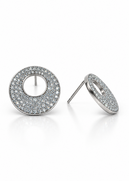 Celeste Halo-925 Sterling Silver