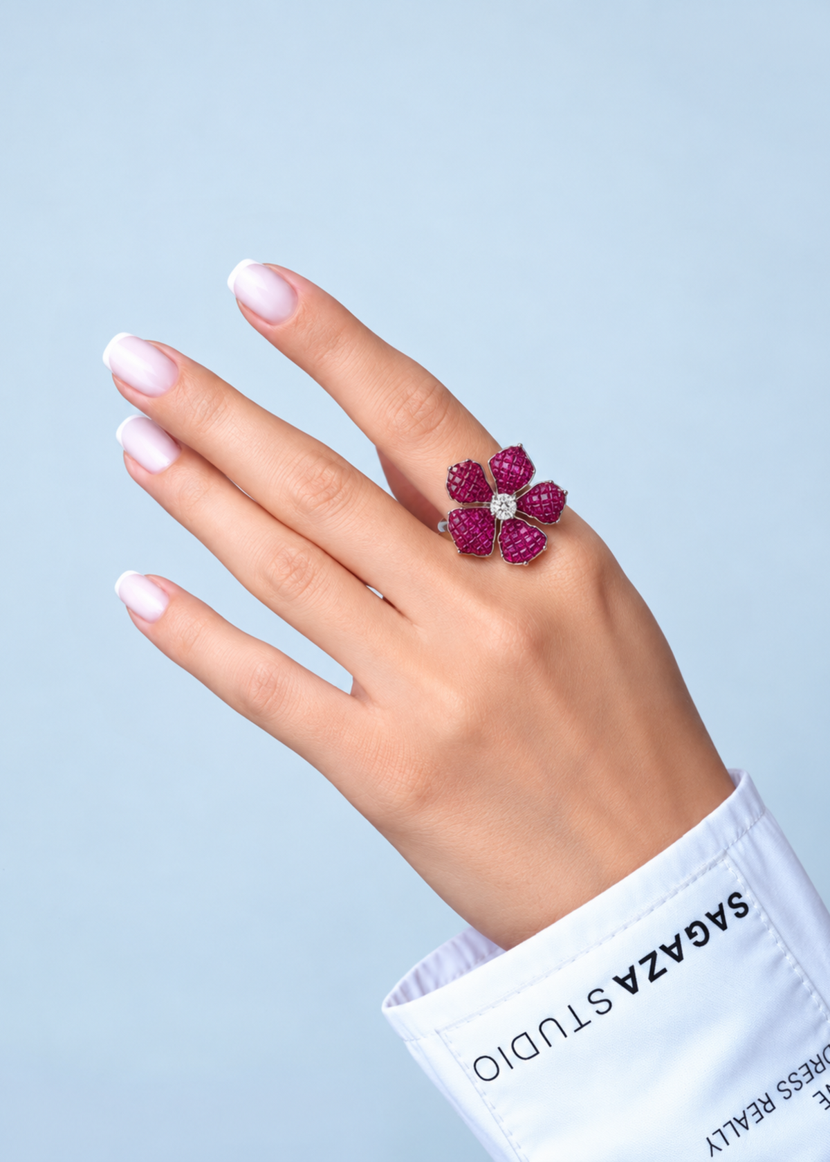 Ruby Bloom-925 Sterling Silver