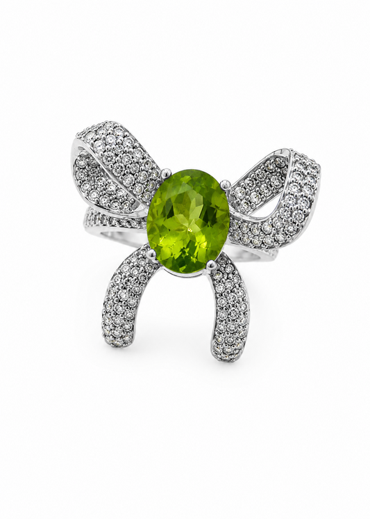 Elara Peridot-925 Sterling Silver