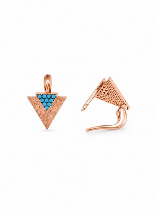 Turquoise Triangle-925 Sterling Silver