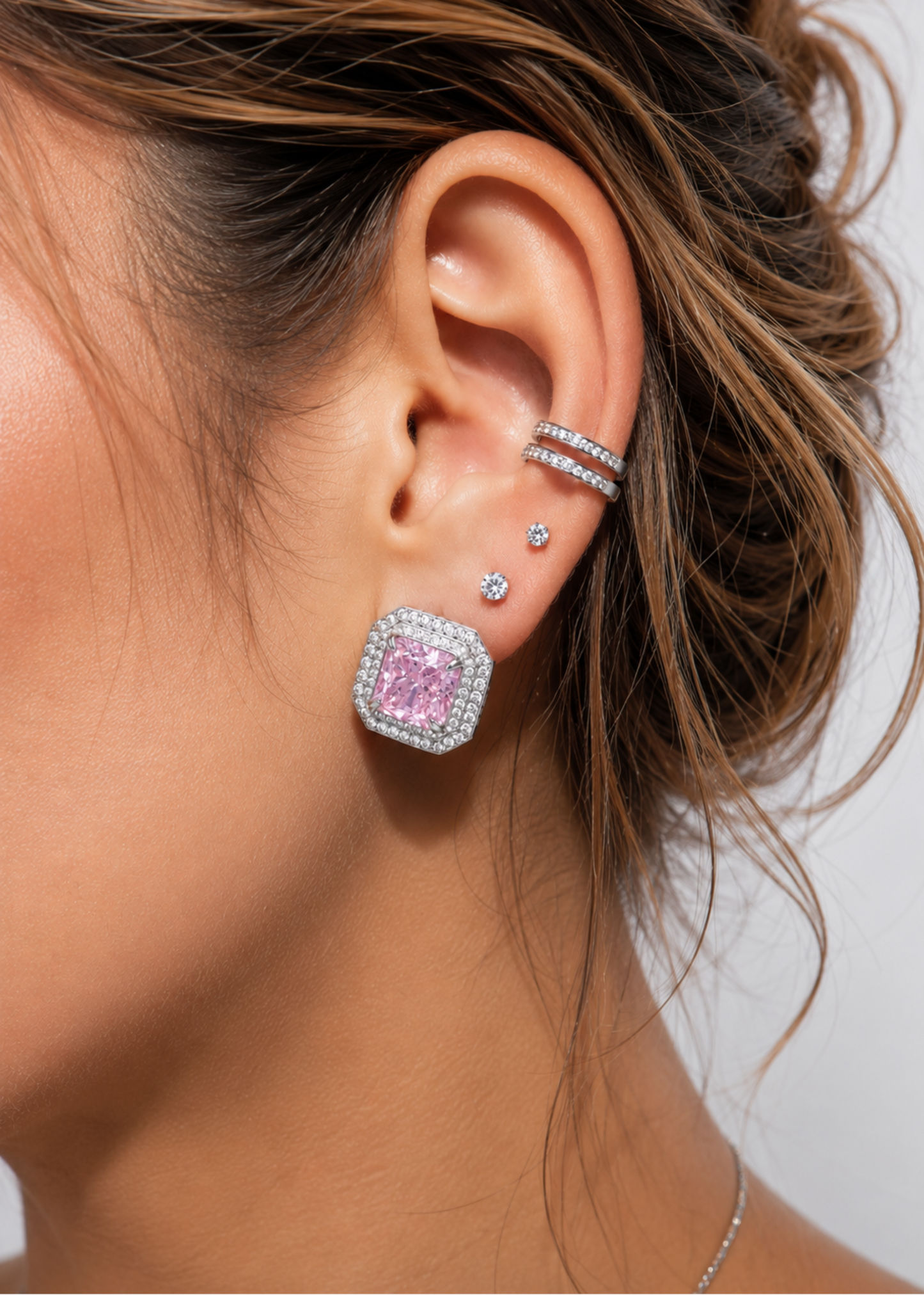 Blush Halo – 925 Sterling Silver