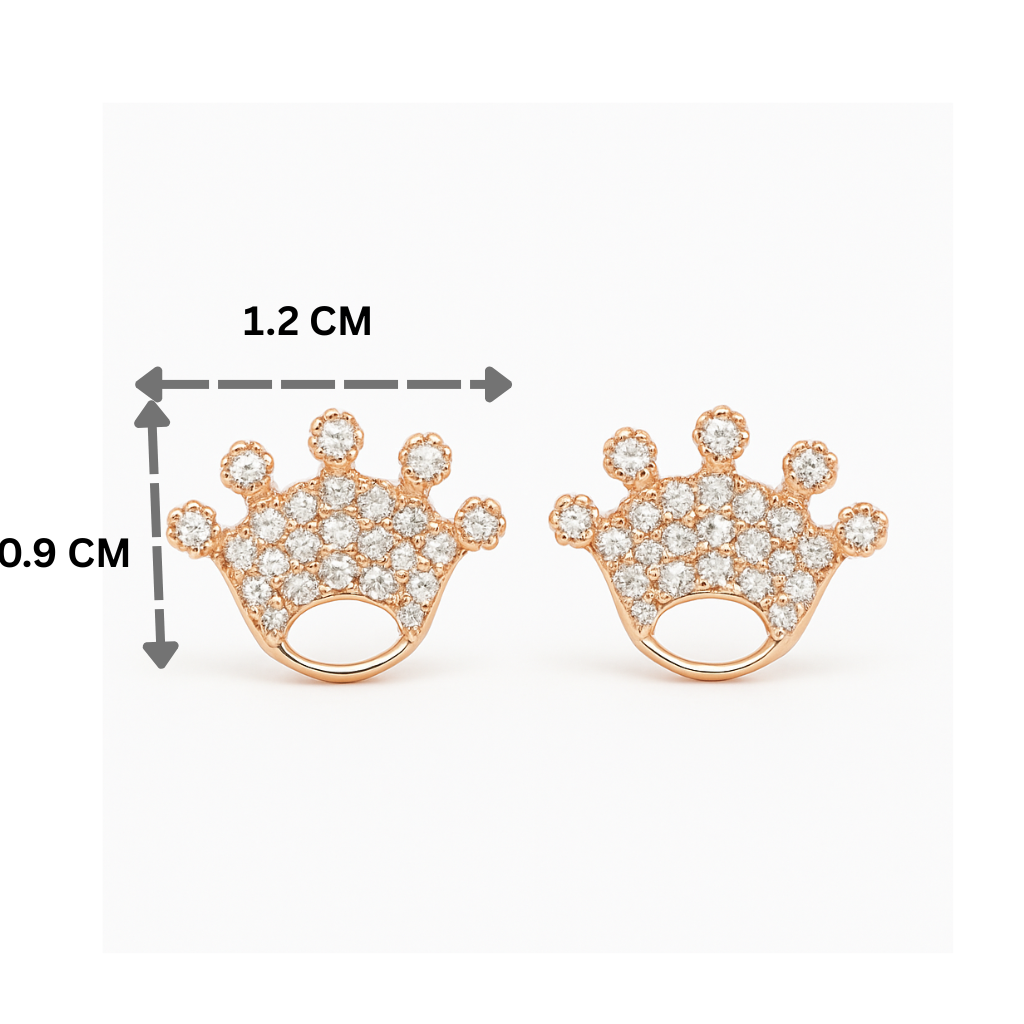 Crown stud – 925 Sterling Silver