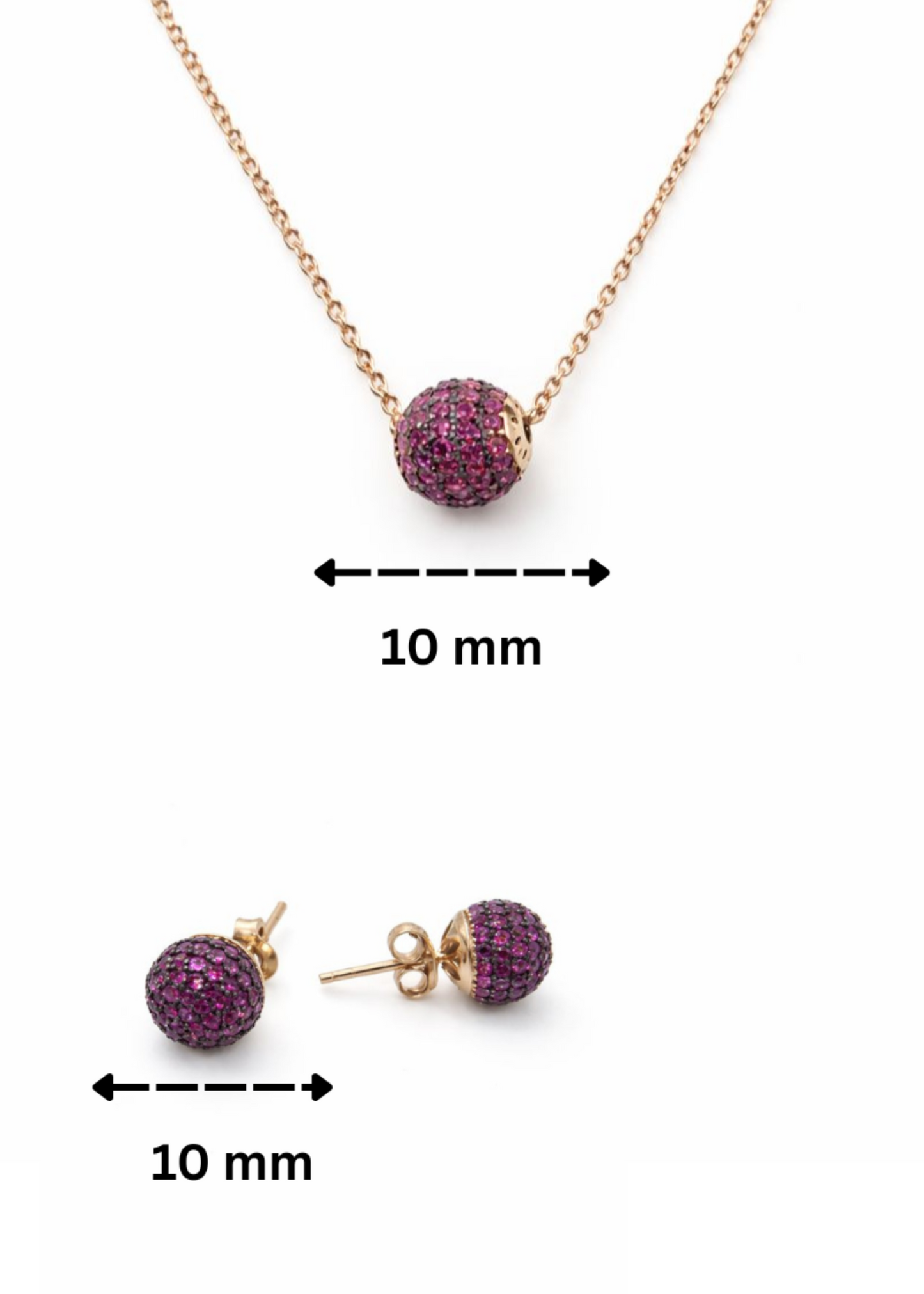 Rose Blush Set- Sterling Silver