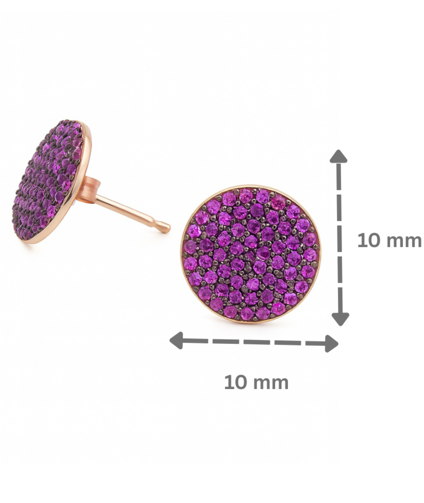 Luna Dot Studs– 925 Sterling Silver