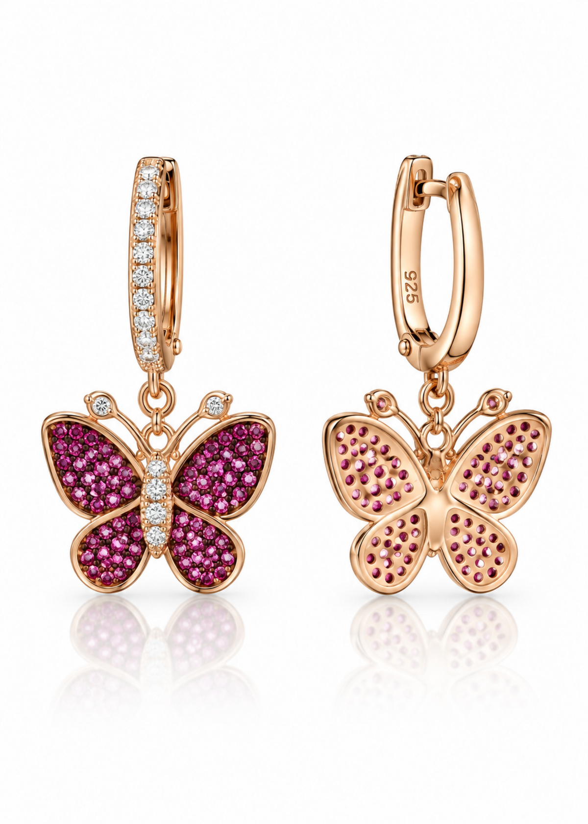 Ruby Butterfly-925 Sterling Silver