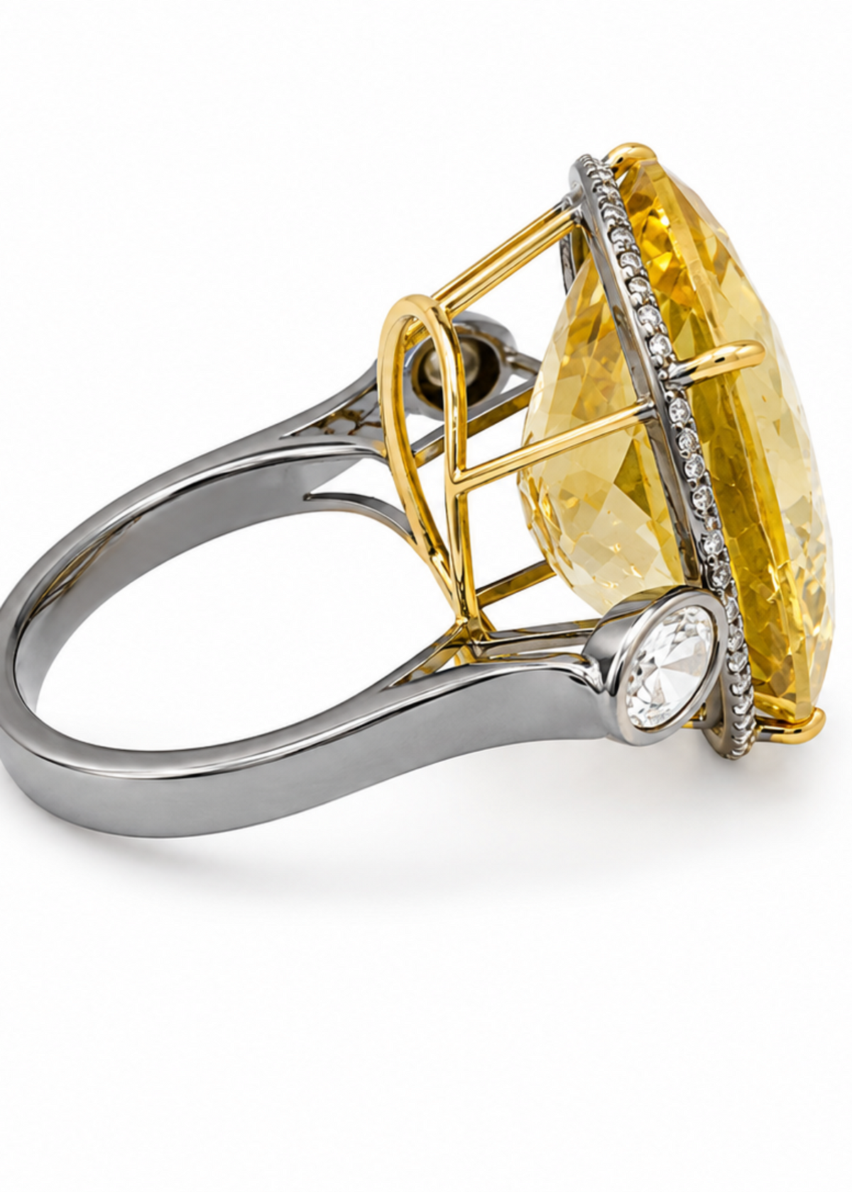 Solenne Yellow Topaz-925 Sterling Silver
