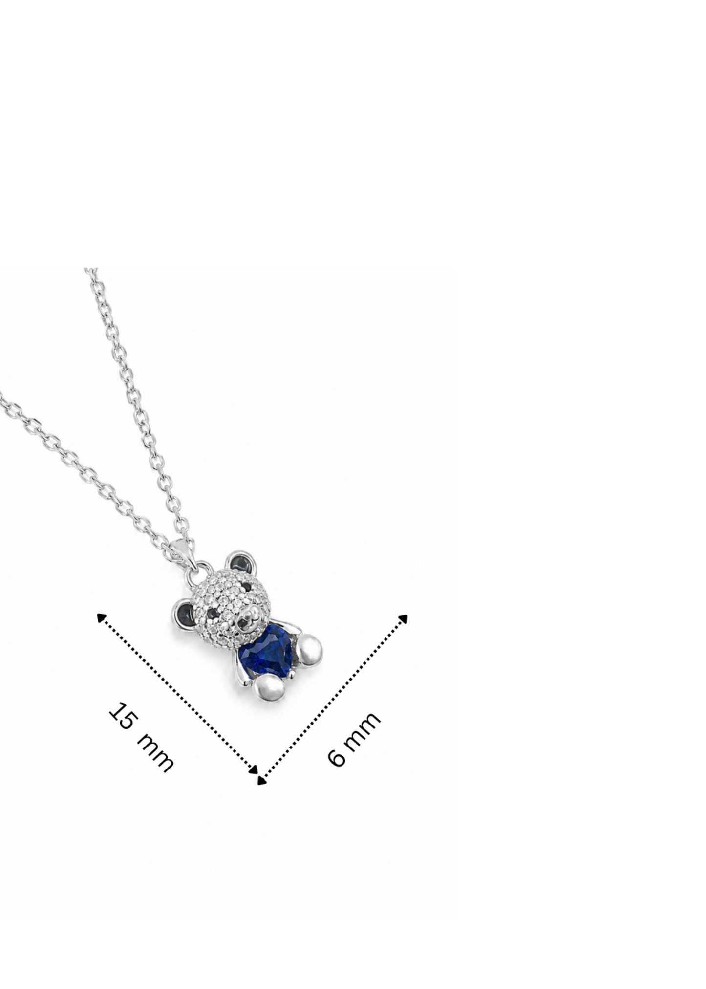 Sapphire Teddy-925 Sterlıng Sılver