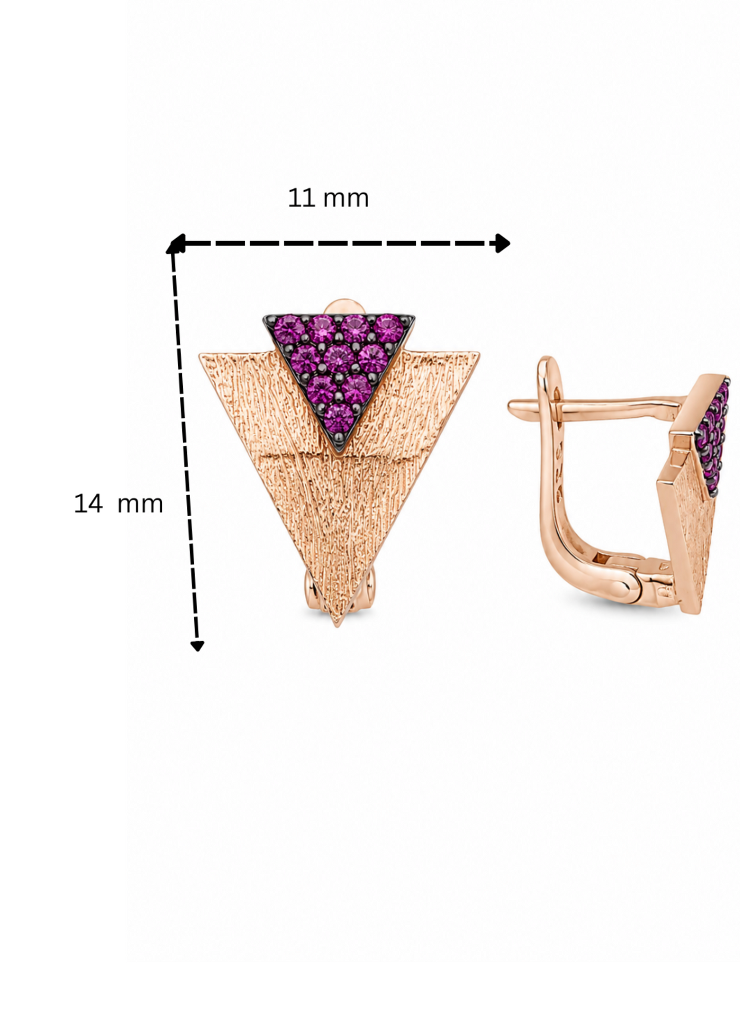 Pink Triangle-925 Sterling Silver