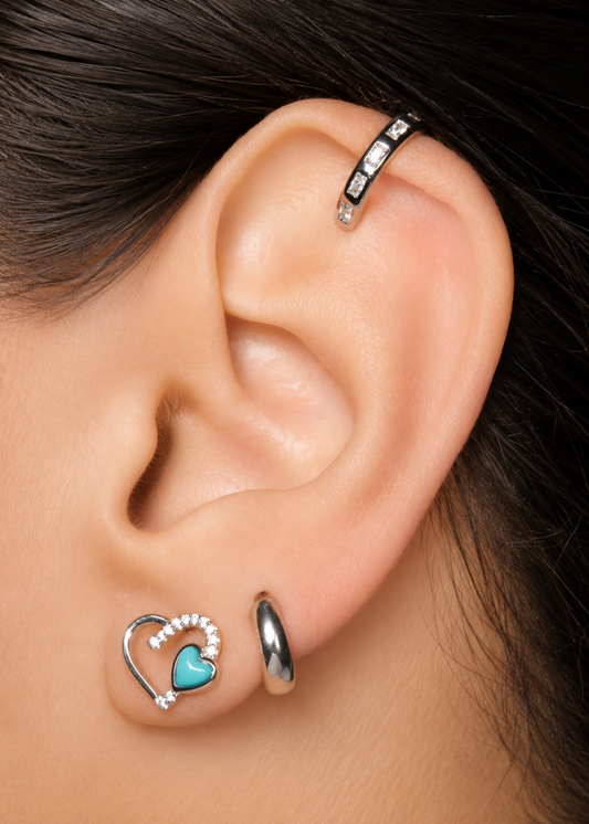 Baguette -925 Sterling Silver