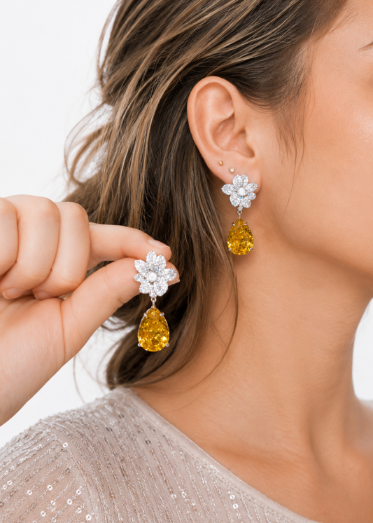 Golden Fleur-925 Sterling Silver