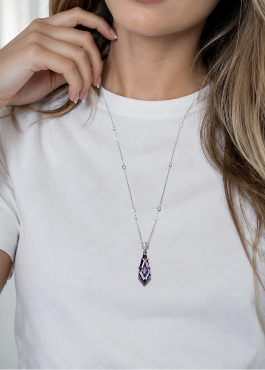 Amethyst Prism– 925 Sterling Silver