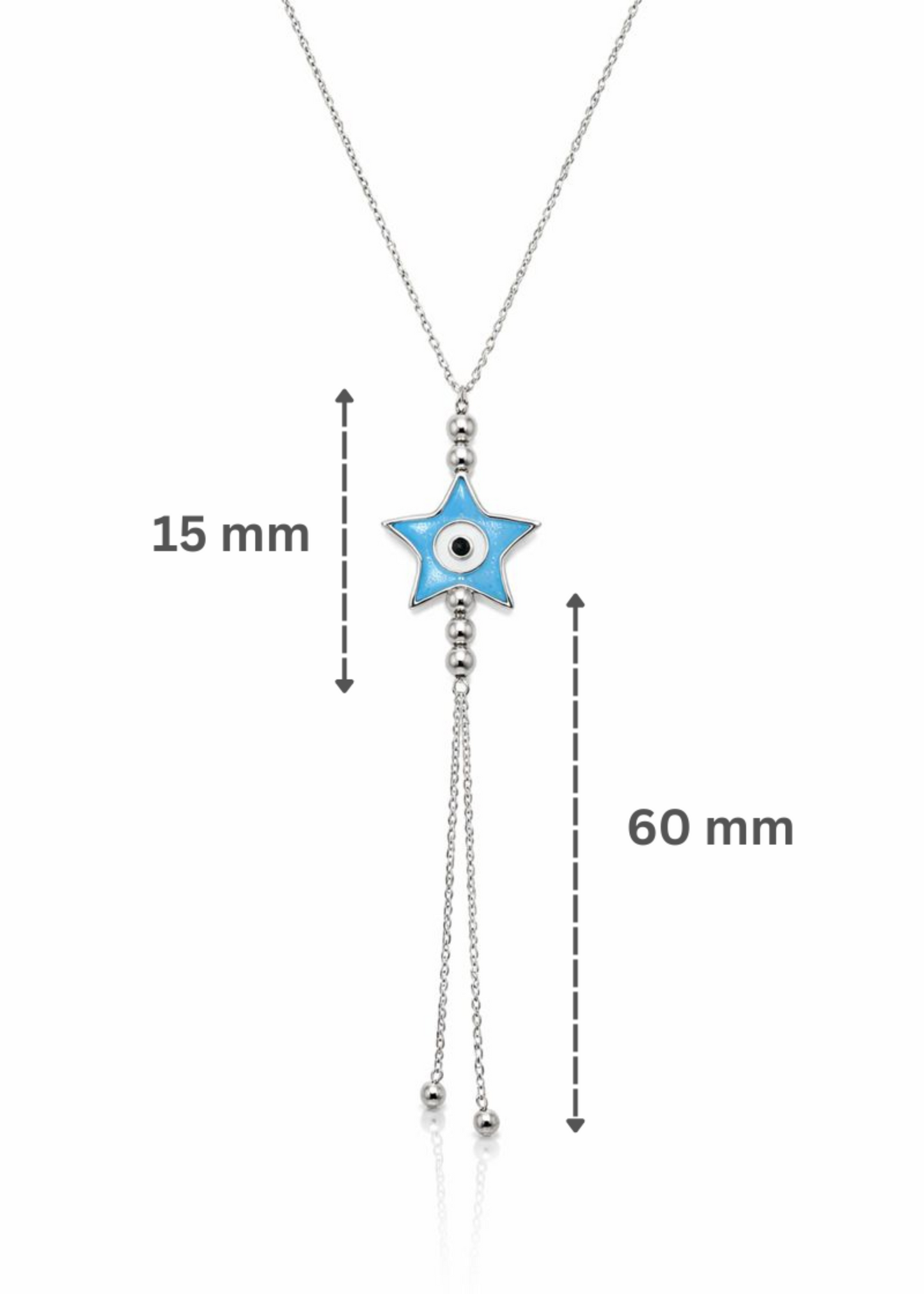 Blue Star Evil Eye-925 Sterling Silver