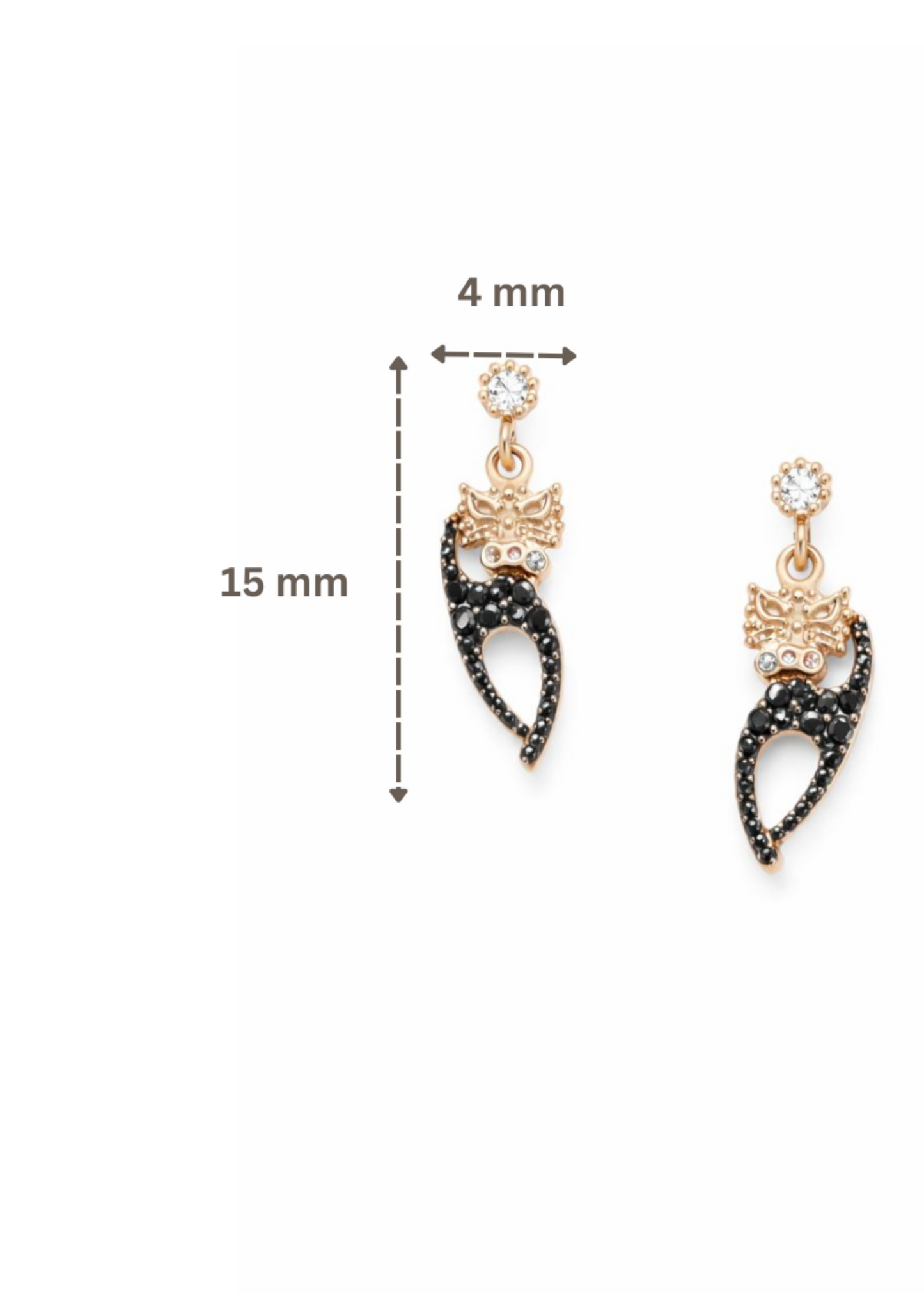 Black Cat Earring-925 Sterling Silver