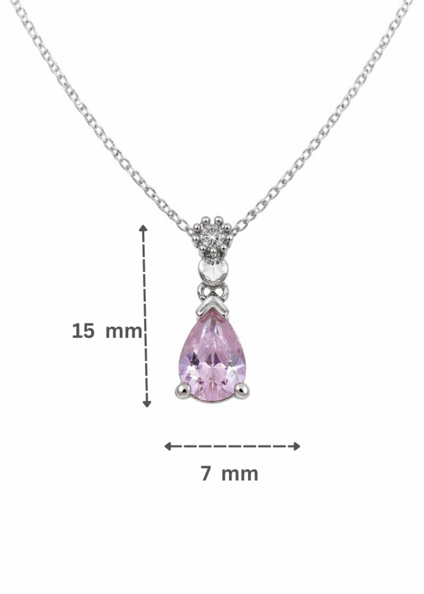 Blush Teardrop- 925 Sterlıng Sılver