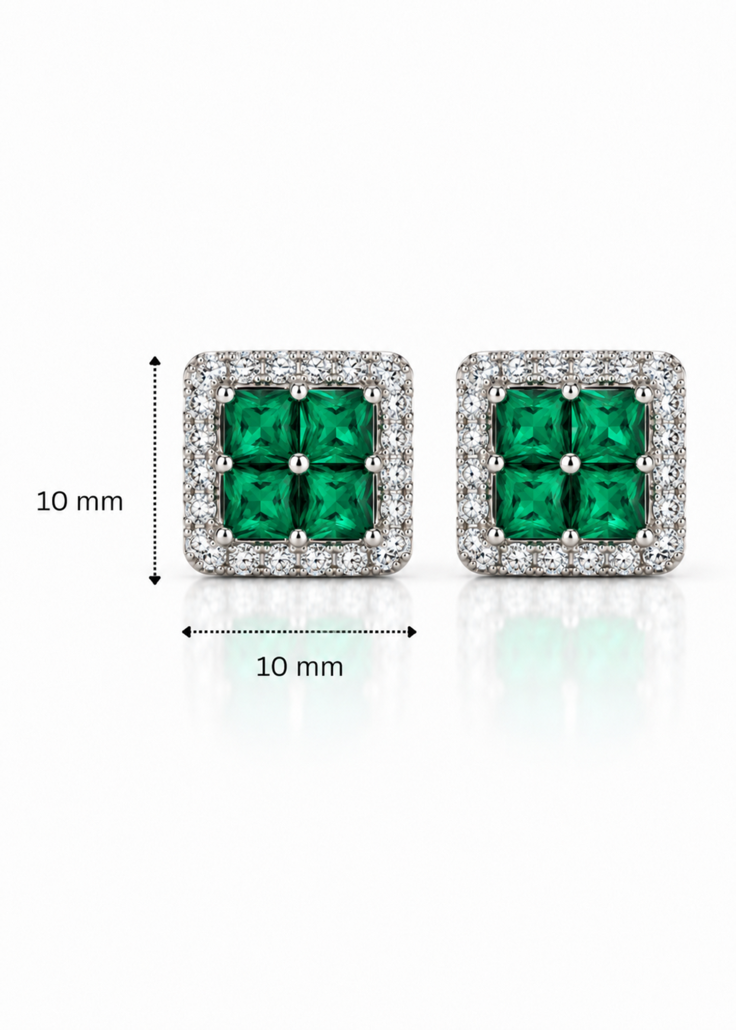 Éclat Square-925 Sterling Silver