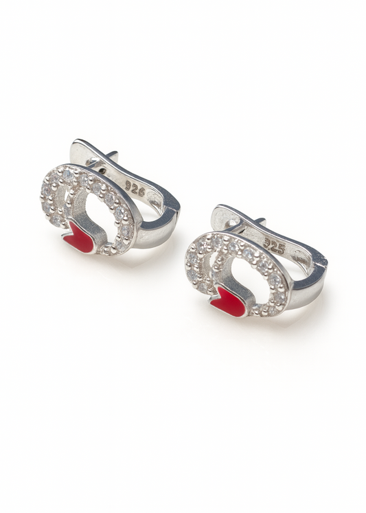 Amor Mini Hoops-925 Sterling Silver