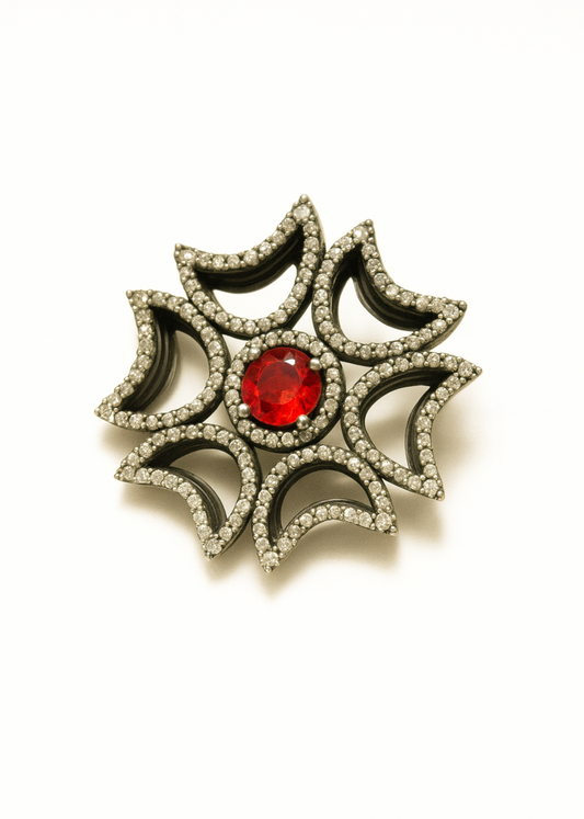 Scarlet Starburst-925 Sterling Silver
