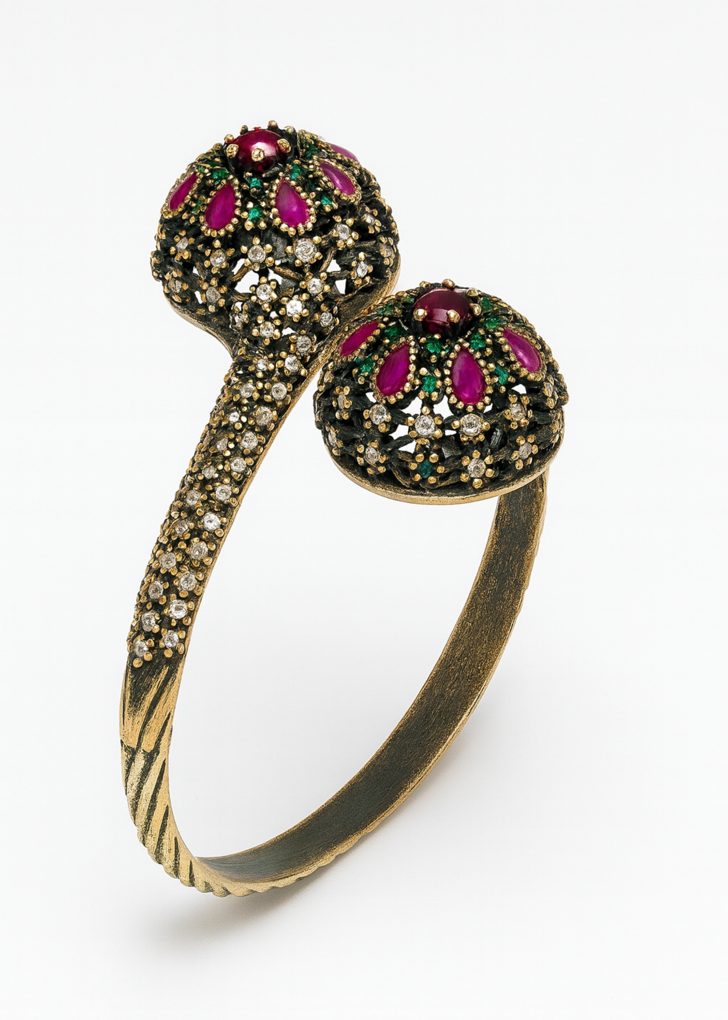 Crimson Cuff-925 Sterling Silver