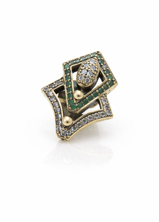 Emerald Geometry-925 Sterling Silver