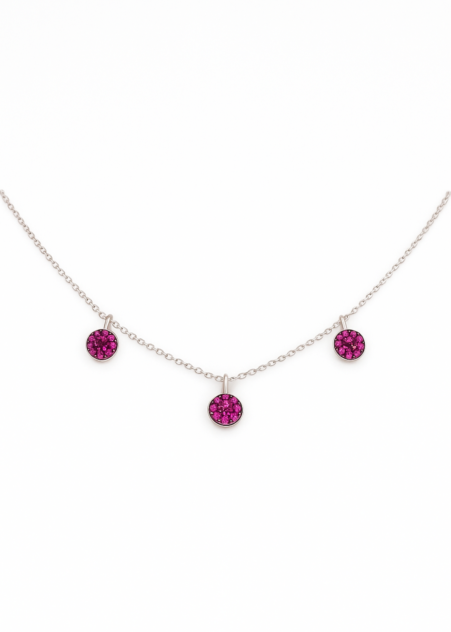 Ruby Charm Trio- 925 Sterling Silver