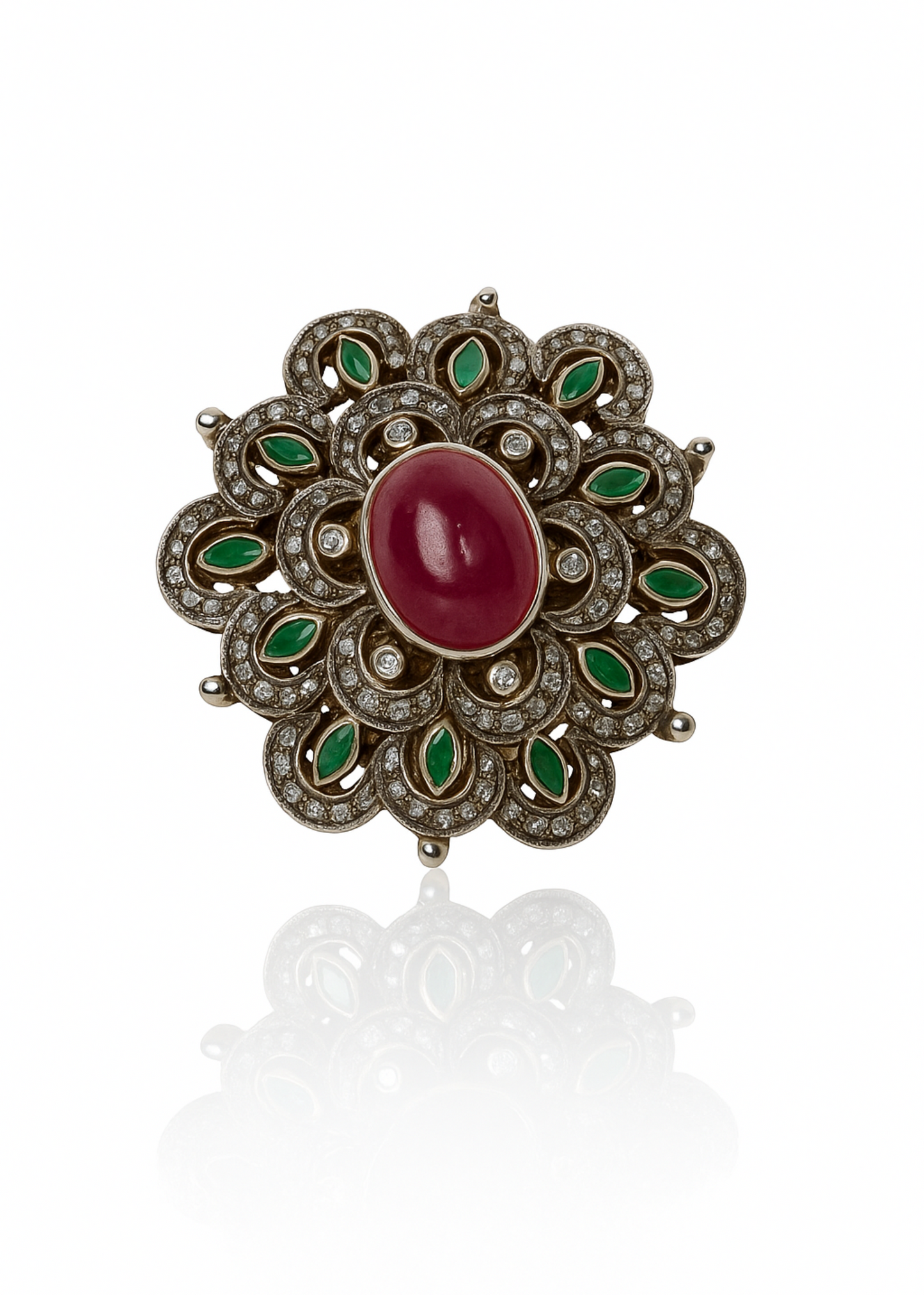 Regal Noor Ruby-Emerald Ring