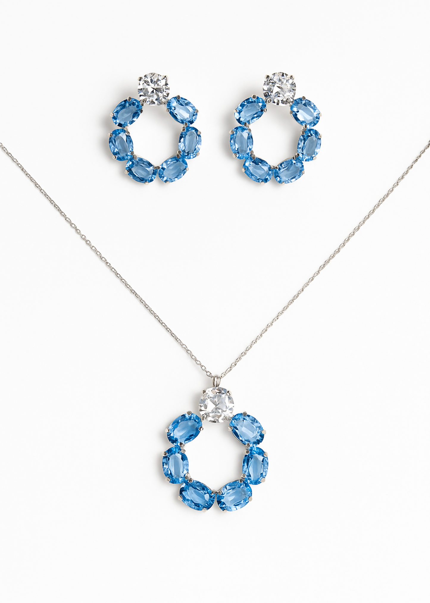Azure Radiance Swarovski-925 Sterling Silver