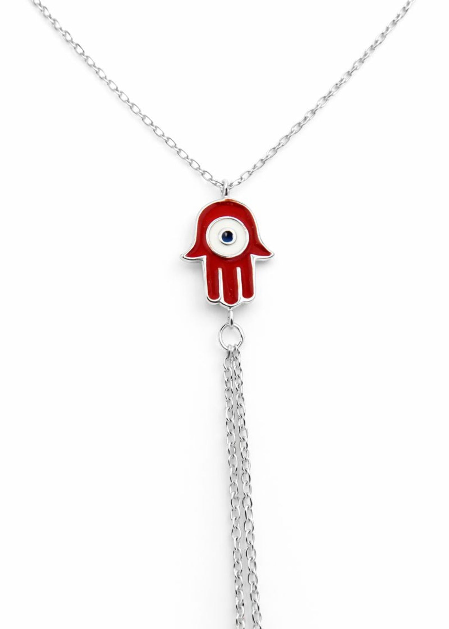 Red Hamsa-925 Sterling Silver