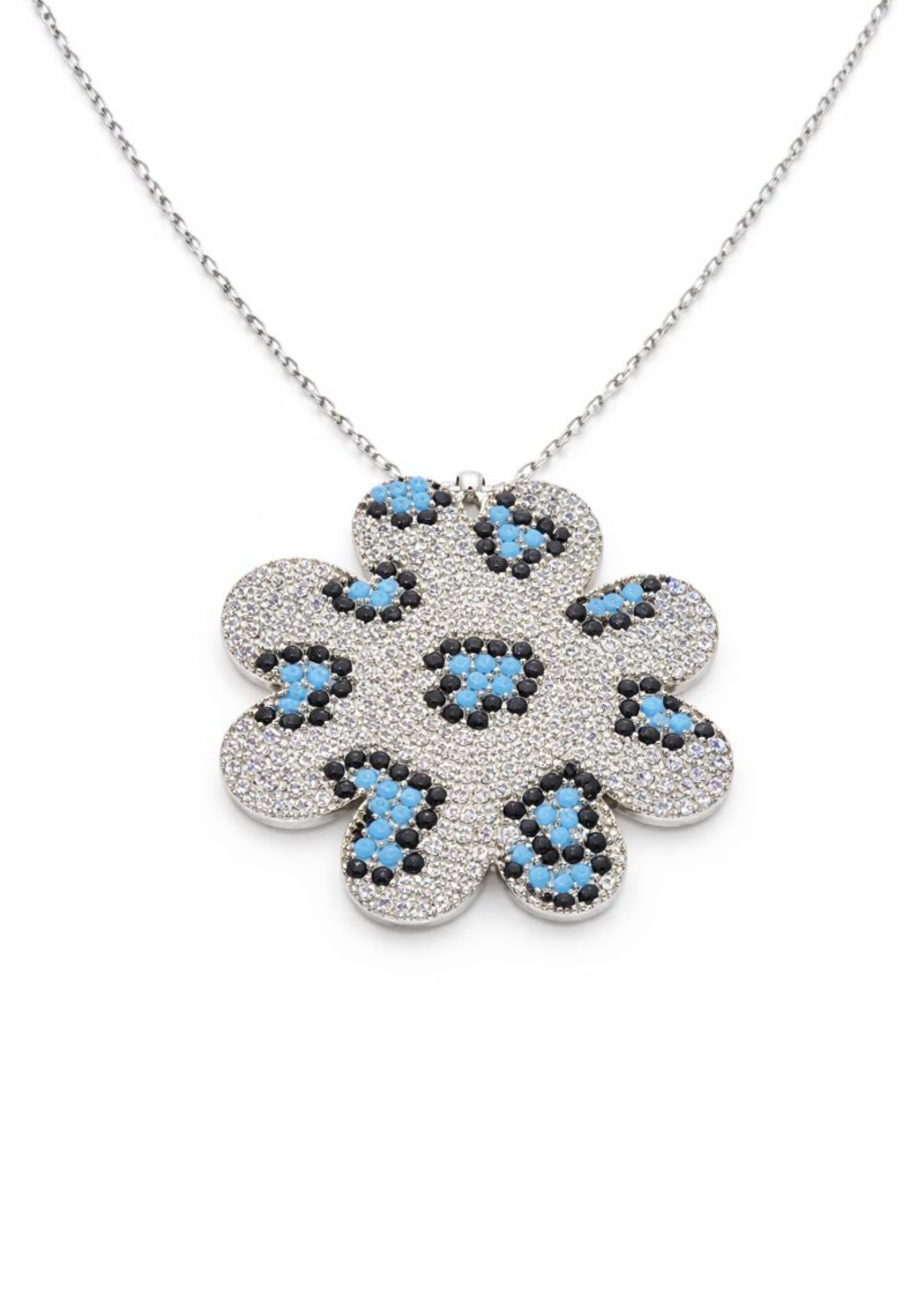 Aqua Bloom-925 Sterling Silver