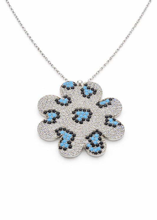 Aqua Bloom-925 Sterling Silver