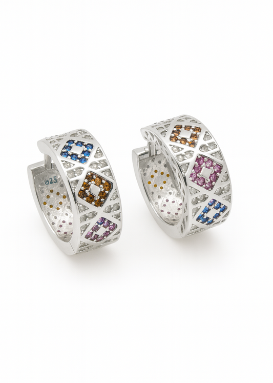 Aurora Mosaic-925 Sterling Silver