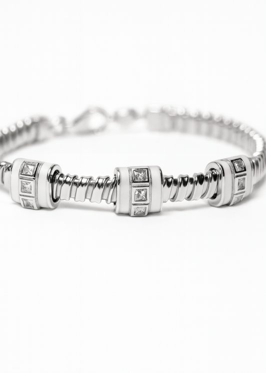 Barrel Link– 925 Sterling Silver