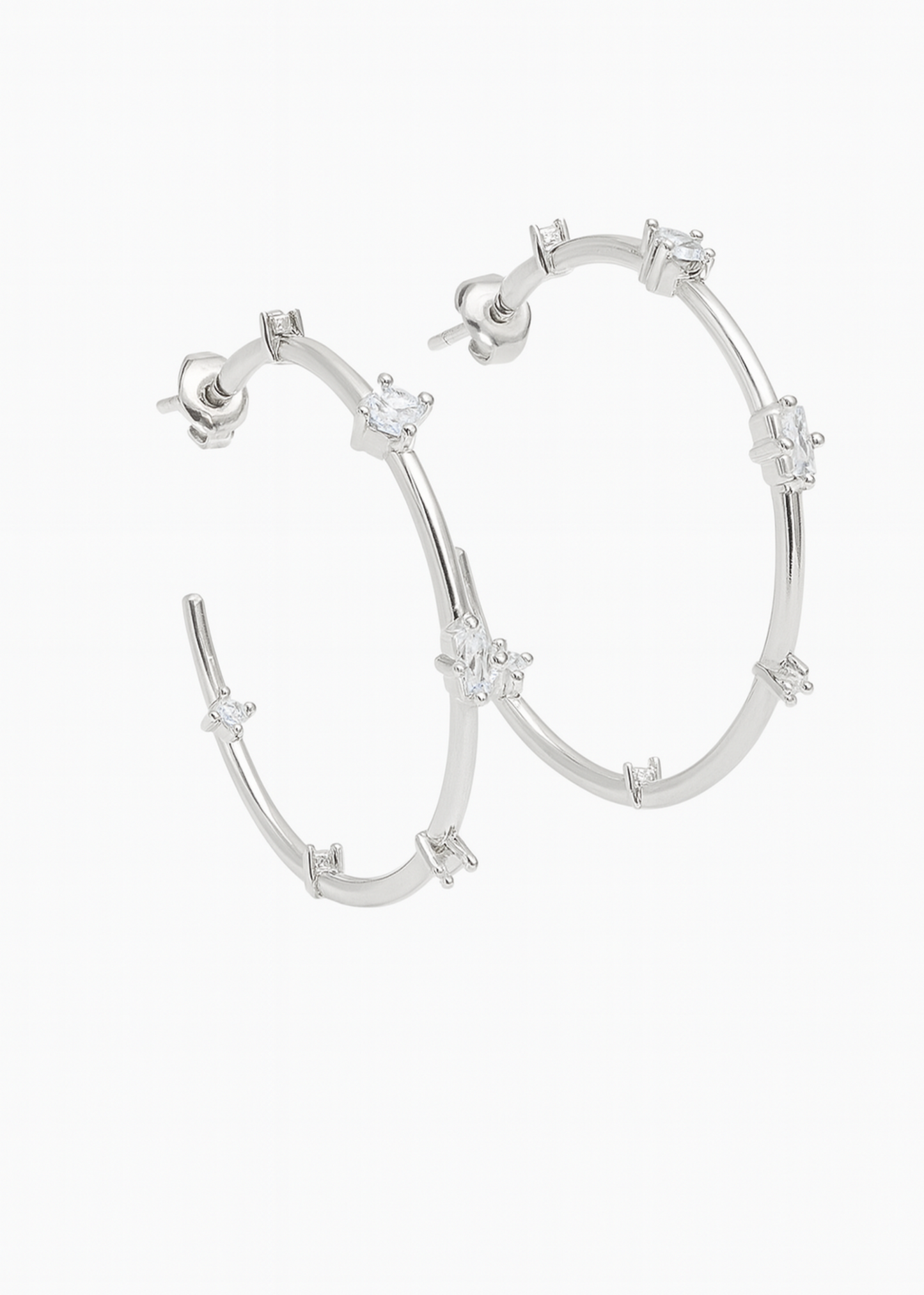 Starlit Hoop-925 Sterling Siilver