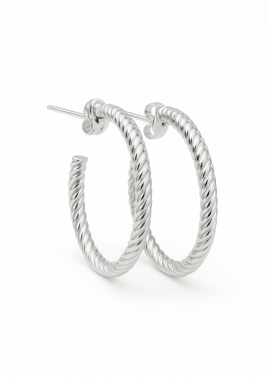 Twisted Elegance-925 Sterling Siilver