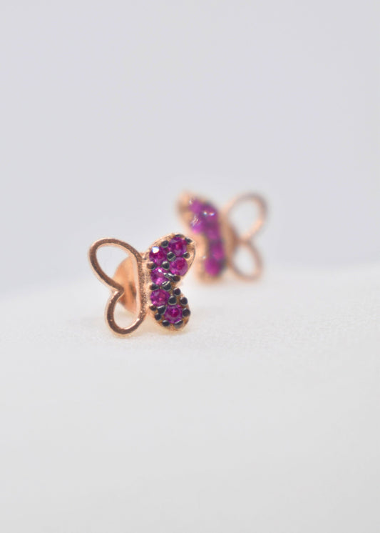 Mini Butterfly Studs– 925 Sterling Silver