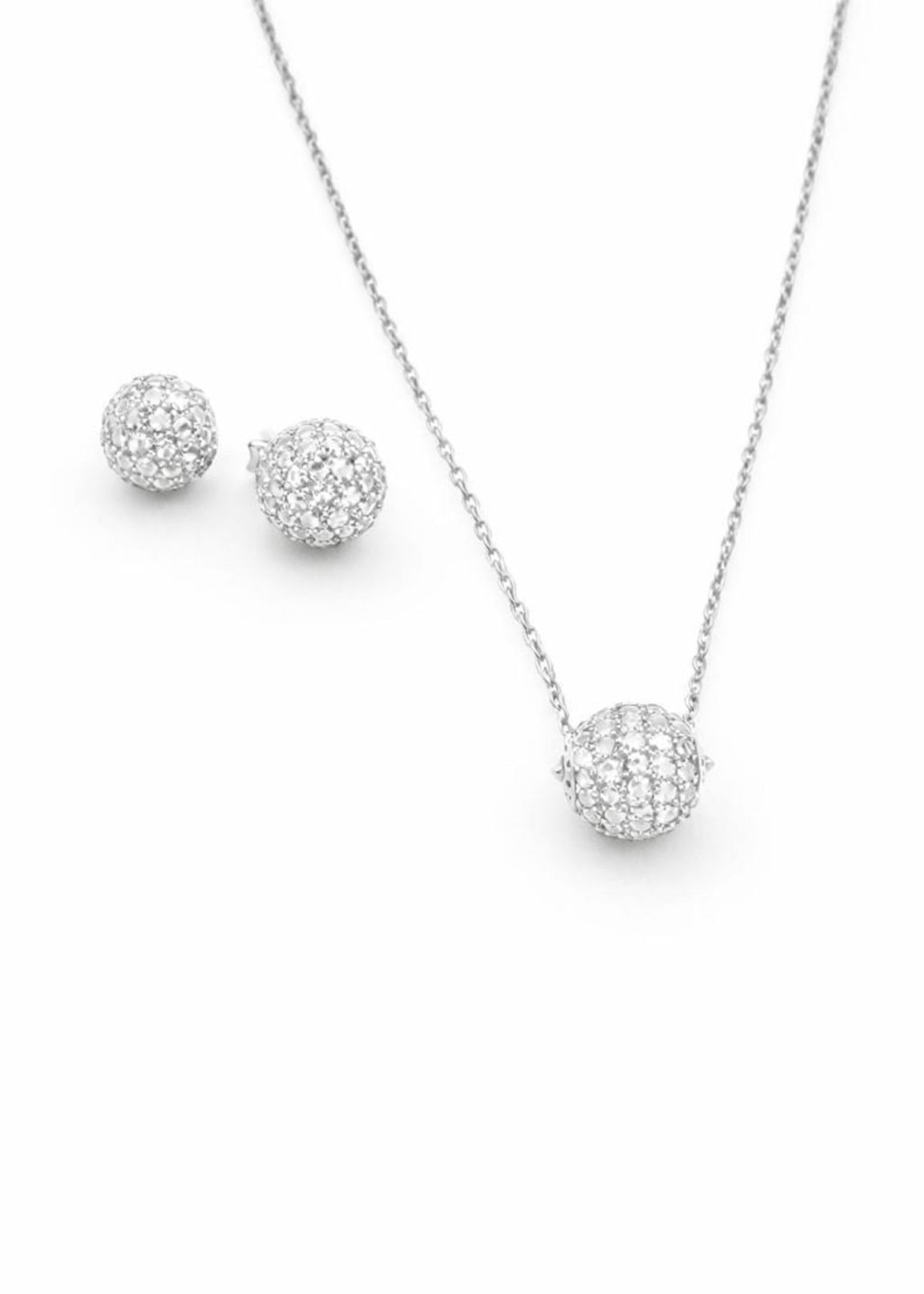 Frost Crystal Set-925 Sterling Silver