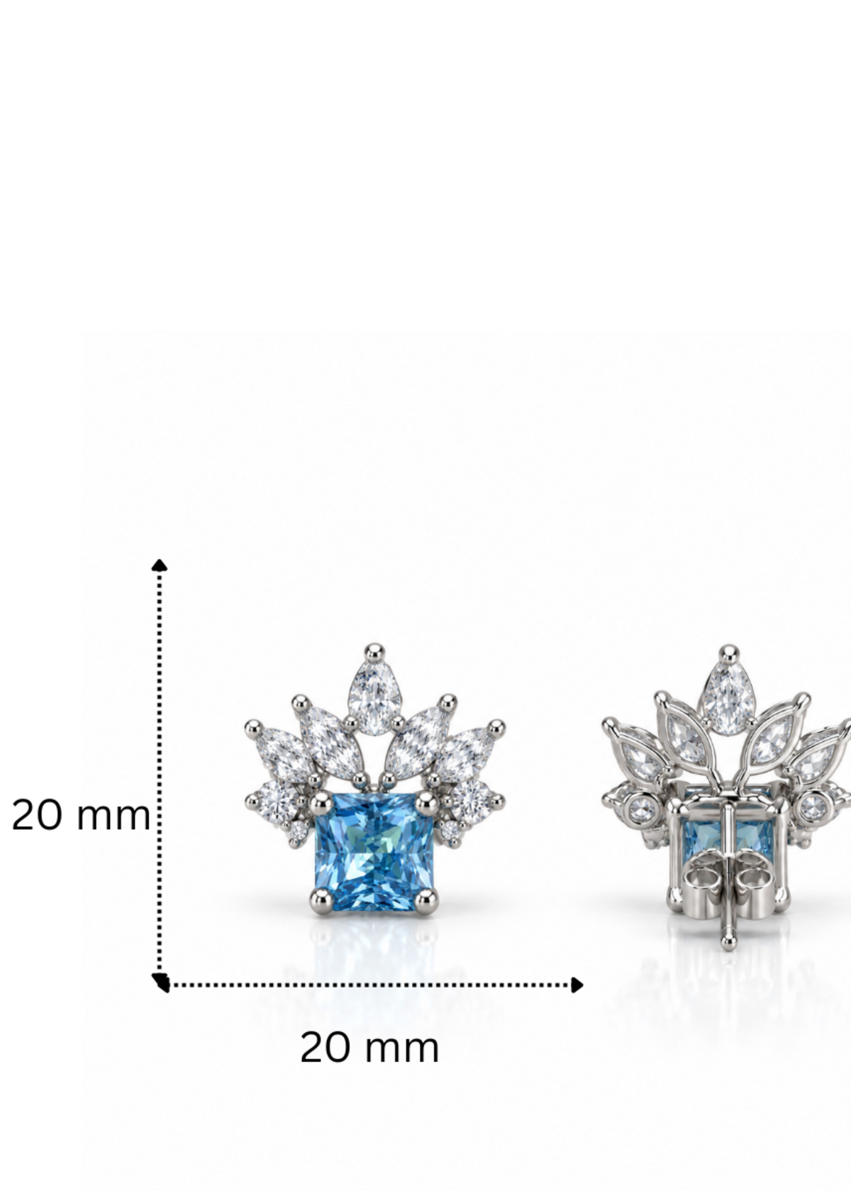 Azure Stud-925 Sterling Silver