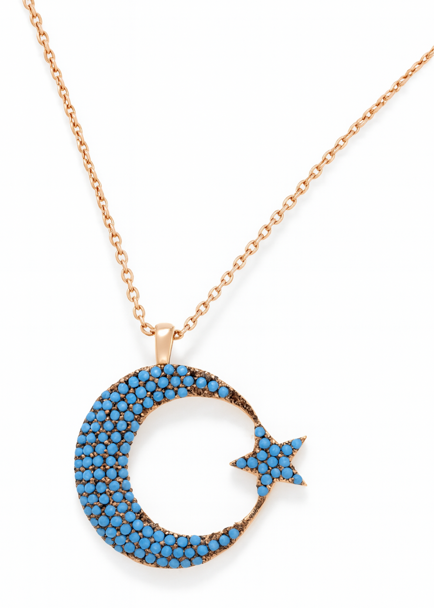 Turquoise Crescent-925 Sterling Silver