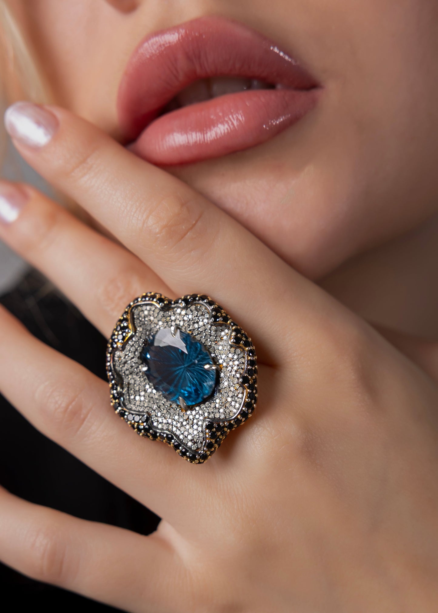 Azure Empress Royale Ring