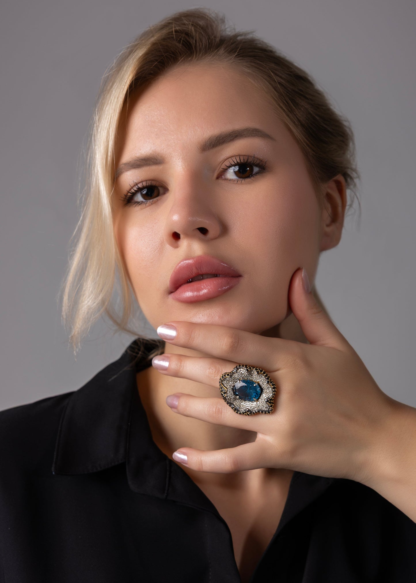 Azure Empress Royale Ring