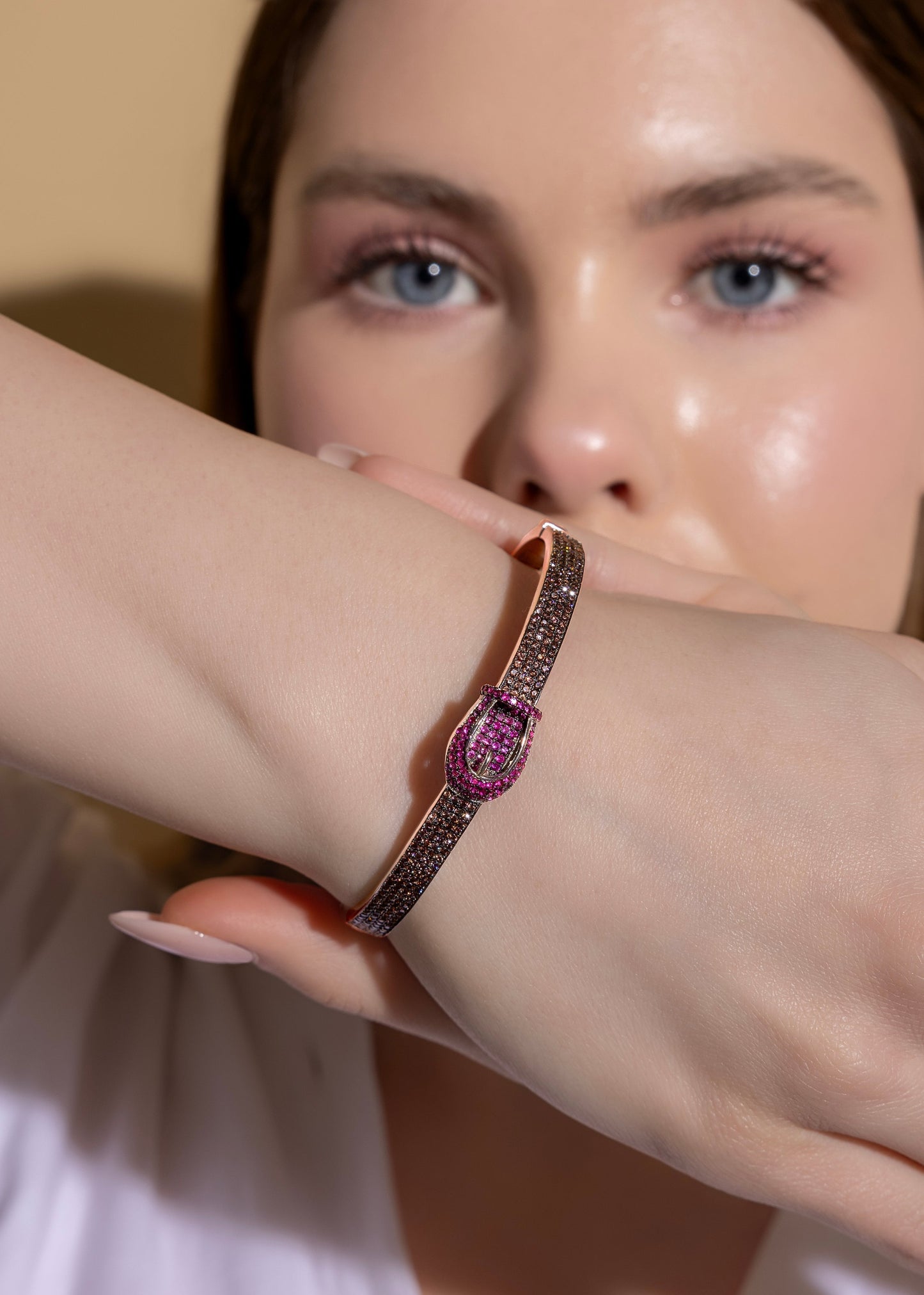 Buckle Bangle- 925 Sterling Silver.
