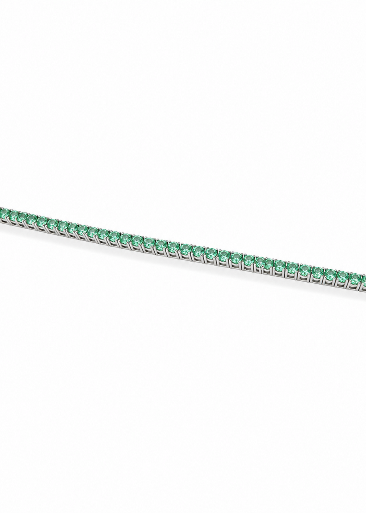 vivid Emerald Tennis Bracelet – 925 Sterling Silver