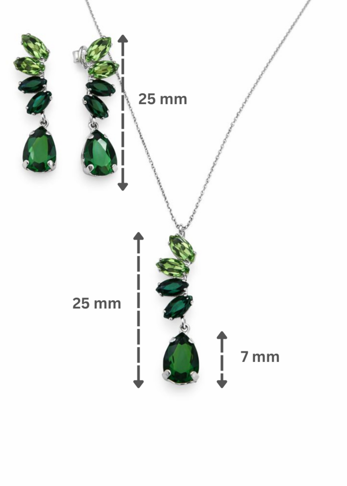 Emerald Cascade-925 Sterling Silver