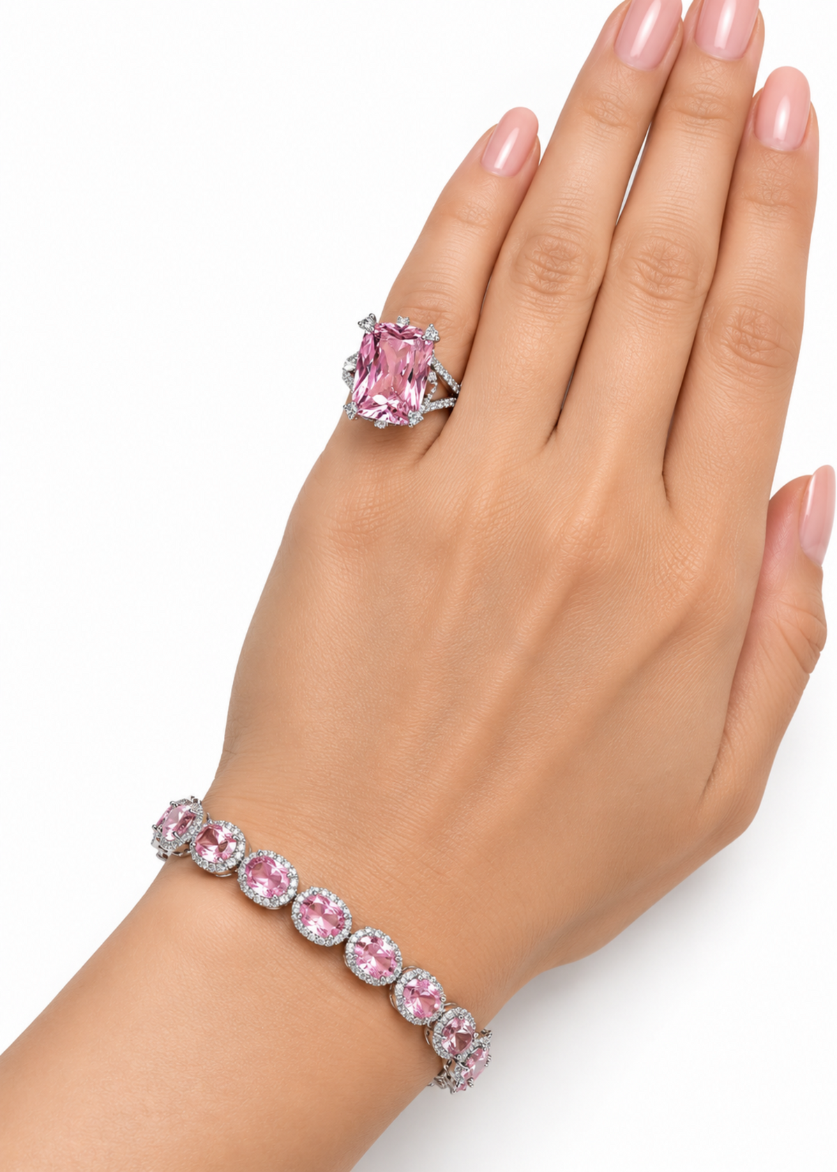 Rosé Halo-925 Sterling Silver